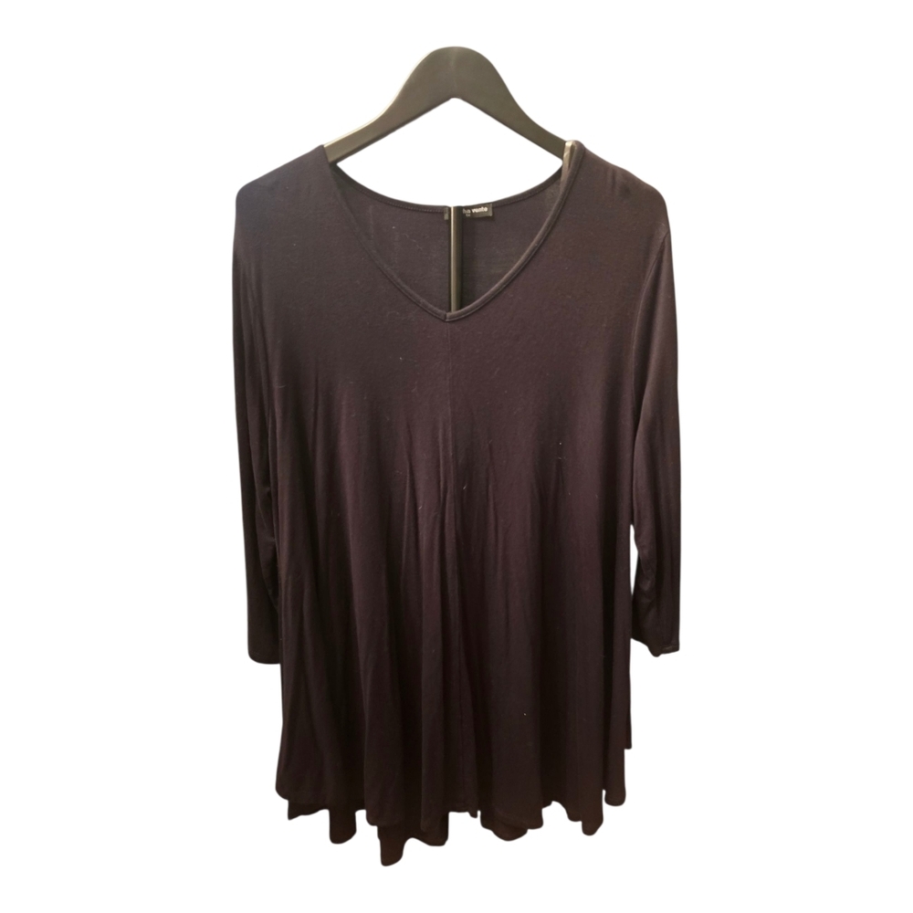 Cha Cha Vente Black V-Neck Tunic